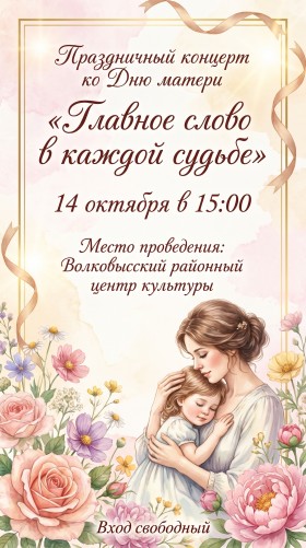 Главное слово в каждой судьбе