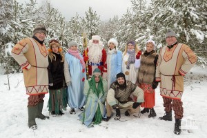 Впервые в дендропарке Волковысского лесничества открылась Усадьба Деда Мороза!