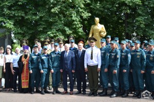 Торжественная церемония "Клятва верности, чести, долга" ко Дню пожарной службы Республики Беларусь.