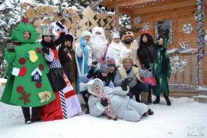 В Волковысском лесхозе состоялось торжественное открытие Усадьбы Деда Мороза.