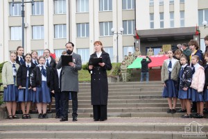 Сімвалы гонару і вернасці: у Ваўкавыску ўрачыста адзначылі Дзень Дзяржаўнага сцяга, Дзяржаўнага герба і Дзяржаўнага гімна Рэспублікі Беларусь